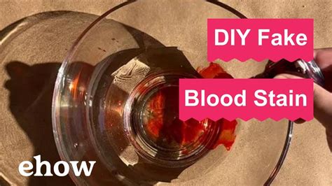 will fake blood stain clothes|make your own non staining blood.